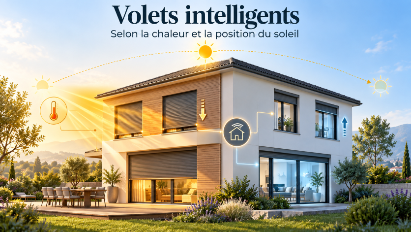 Volets intelligents au rythme du soleil